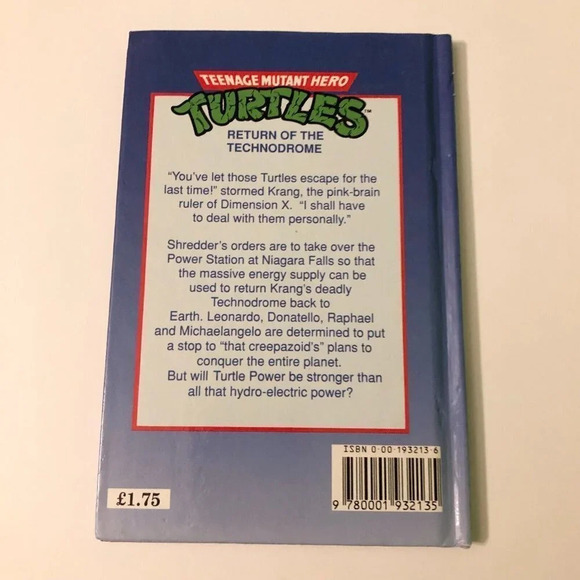 1990 TMNT Teenage Mutant  Ninja Turtle Return of the Technodrome Book - Picture 2 of 13